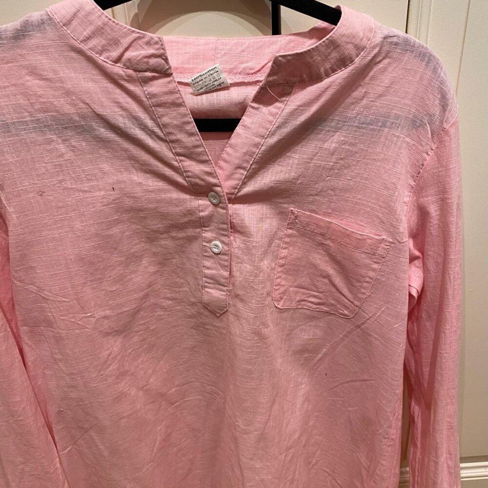Yuzao pink 100% cotton shirt XL